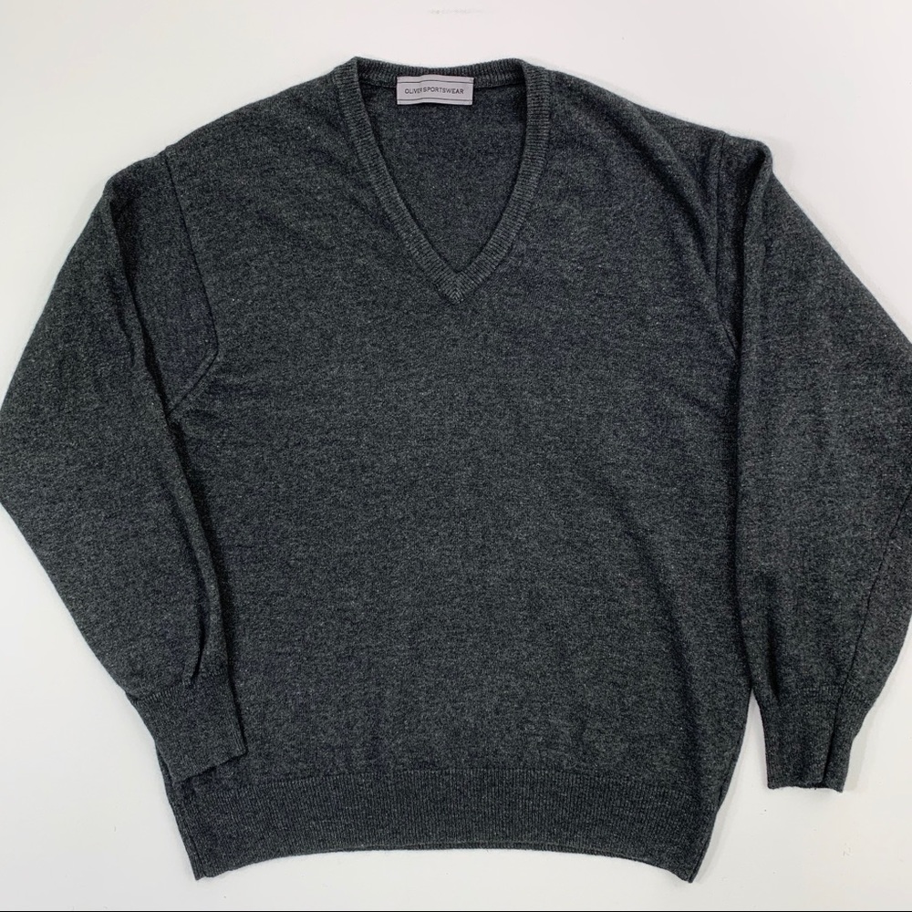 Oliver Sportswear sweater V neck gray XL 44 wool